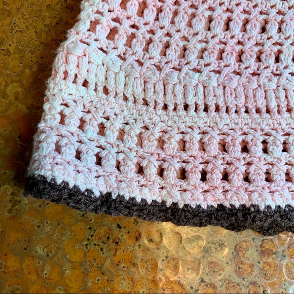 Hand knit pink tie-dye skirt - Picture 4 of 7